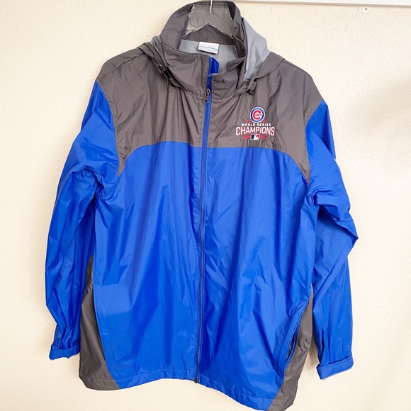 Cubs World Champion Rain Jacket Sz L
